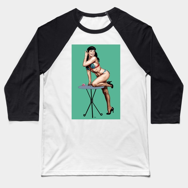 Bettie Baseball T-Shirt by ste1bro